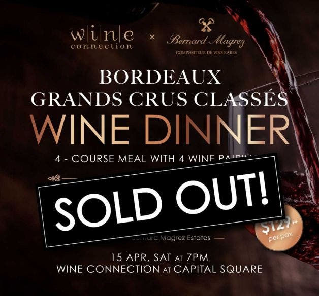 Grand Crus Classé of Bordeaux Wine Dinner