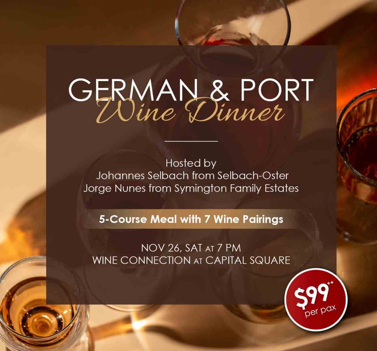 German & Port Wine Dinner