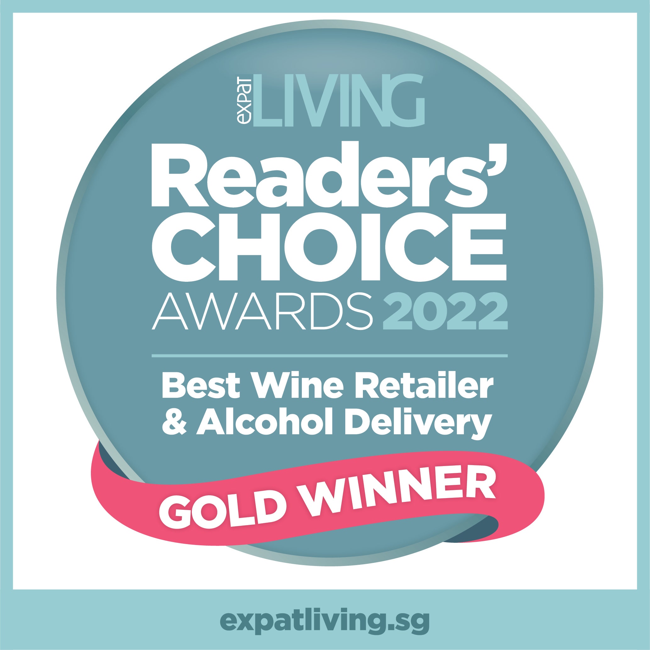 Reader's CHOICE Awards 2022 Best Wine Retailer and Alcohol Delivery Gold Winner